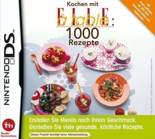 1000 Cooking Recipes From Elle A Table (Europe) Nintendo DS GAME ROM ISO